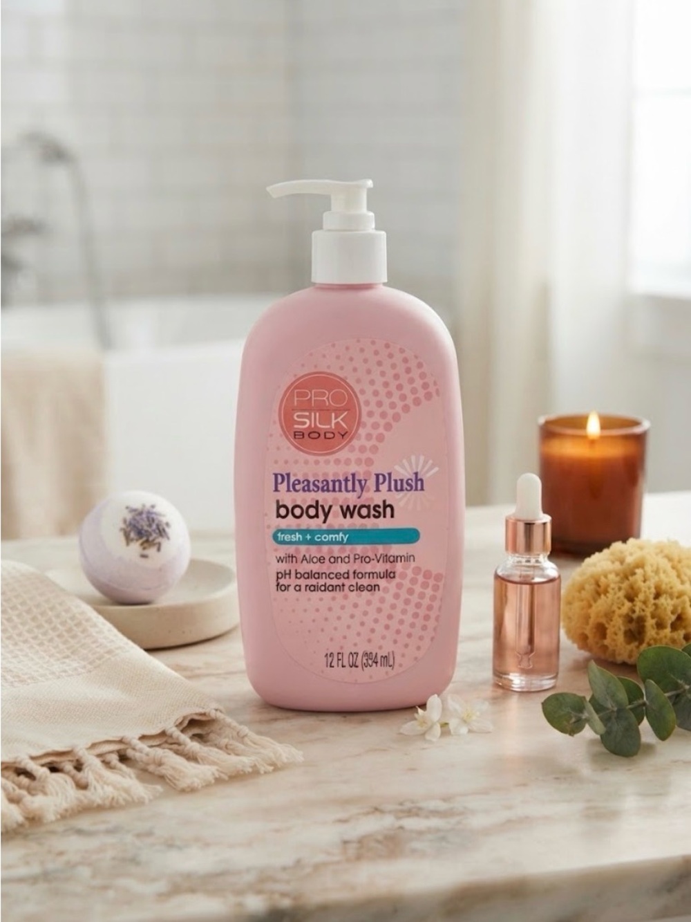 Pro Silk Body | Pleasantly Push Body Wash | Fresh + Comfy Hydrating Body Wash 🛁🧼